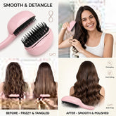 8-in-1 Detangling Hair Brush – Smooth & Anti-Frizz Hair Styling Brush for Women