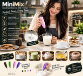 MiniMix Electric Milk Frother – Handheld Coffee & Milk Foam Maker