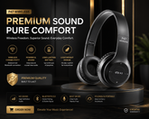 P47 Wireless Bluetooth Headphones – Premium Sound & Comfort