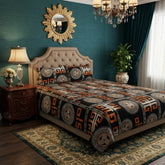 Luxury Geometric Printed Bed Sheet Set – Premium Bedroom Collection