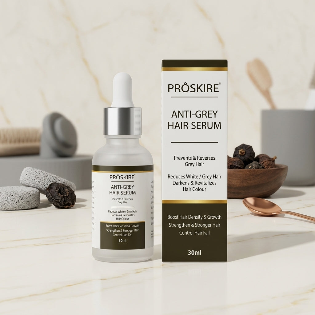 PROSKIRE Anti-Grey Hair Serum 30ml – Hair Care Serum for Grey Hair, Hair Strength & Nourishment