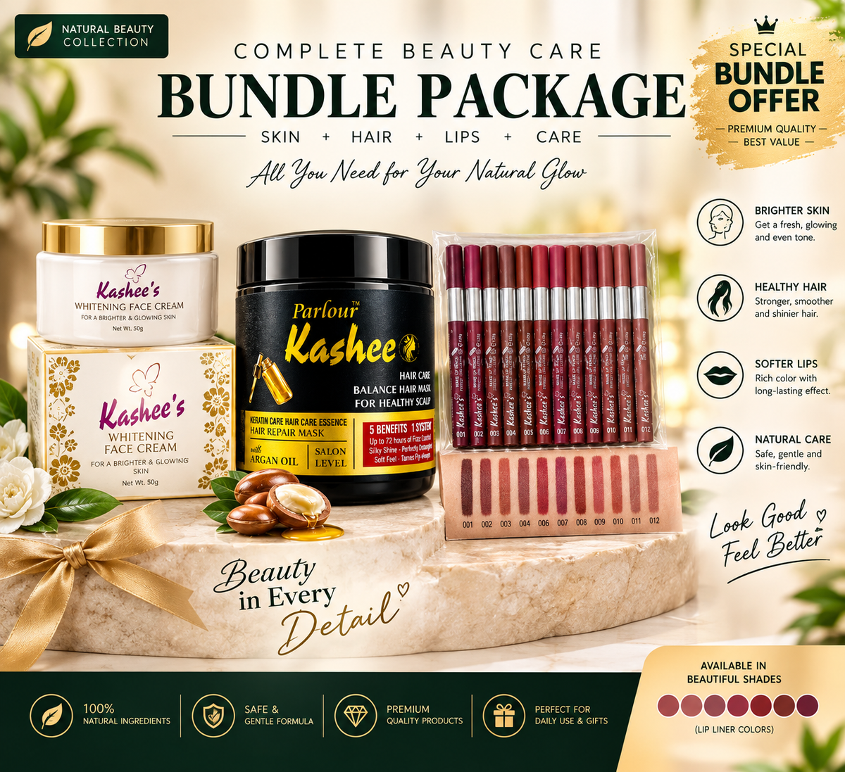 Kashee’s Complete Beauty Care Bundle — Beauty, Care & Confidence in One Collection