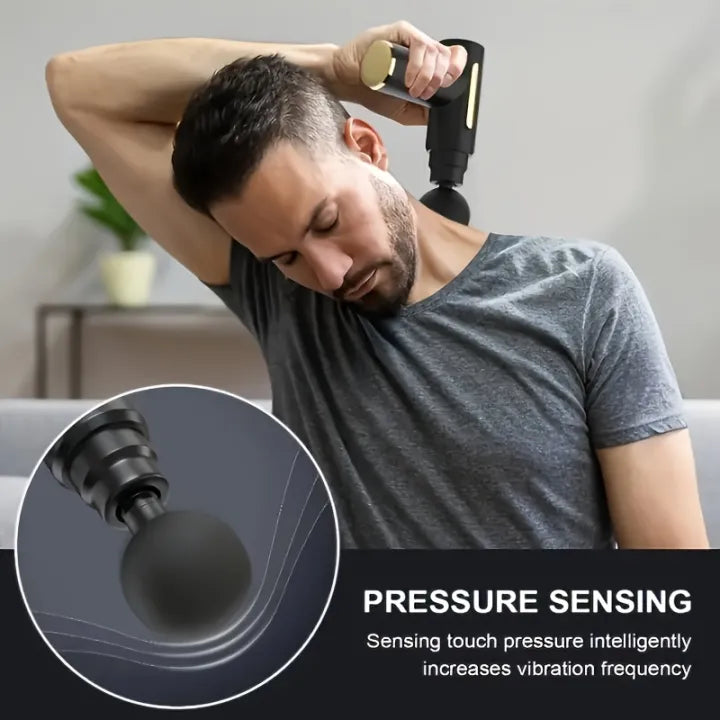Smart Deep Tissue Massage Gun – 4 Interchangeable Massage Heads { special offer }⚡